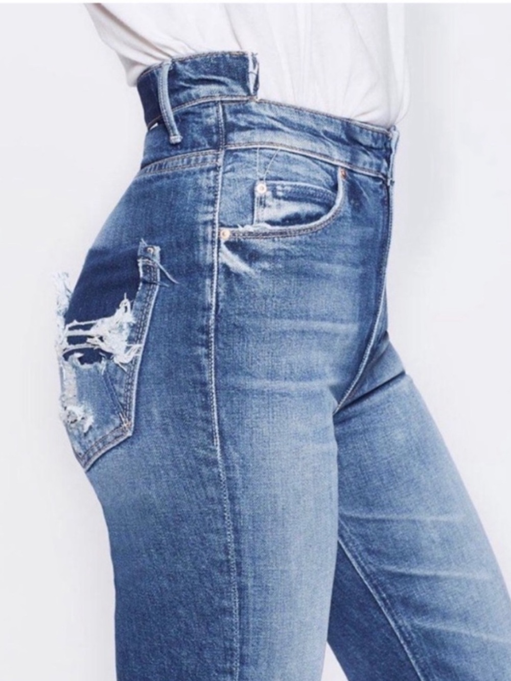 Mother Superior The Dazzler Shift Your Treat or Mine Jeans Size 26